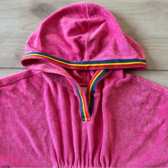 Hanna Andersson Pink Hooded Terrycloth Swim Coverup - Picture 2 of 3